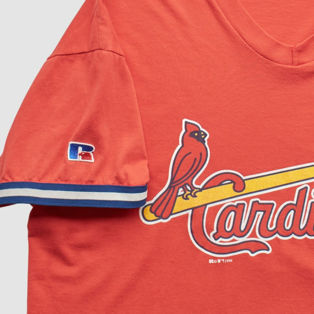 St. Louis Cardinals Russell 1998 T-Shirt - Orange - XVintage - Fanatics on Sale