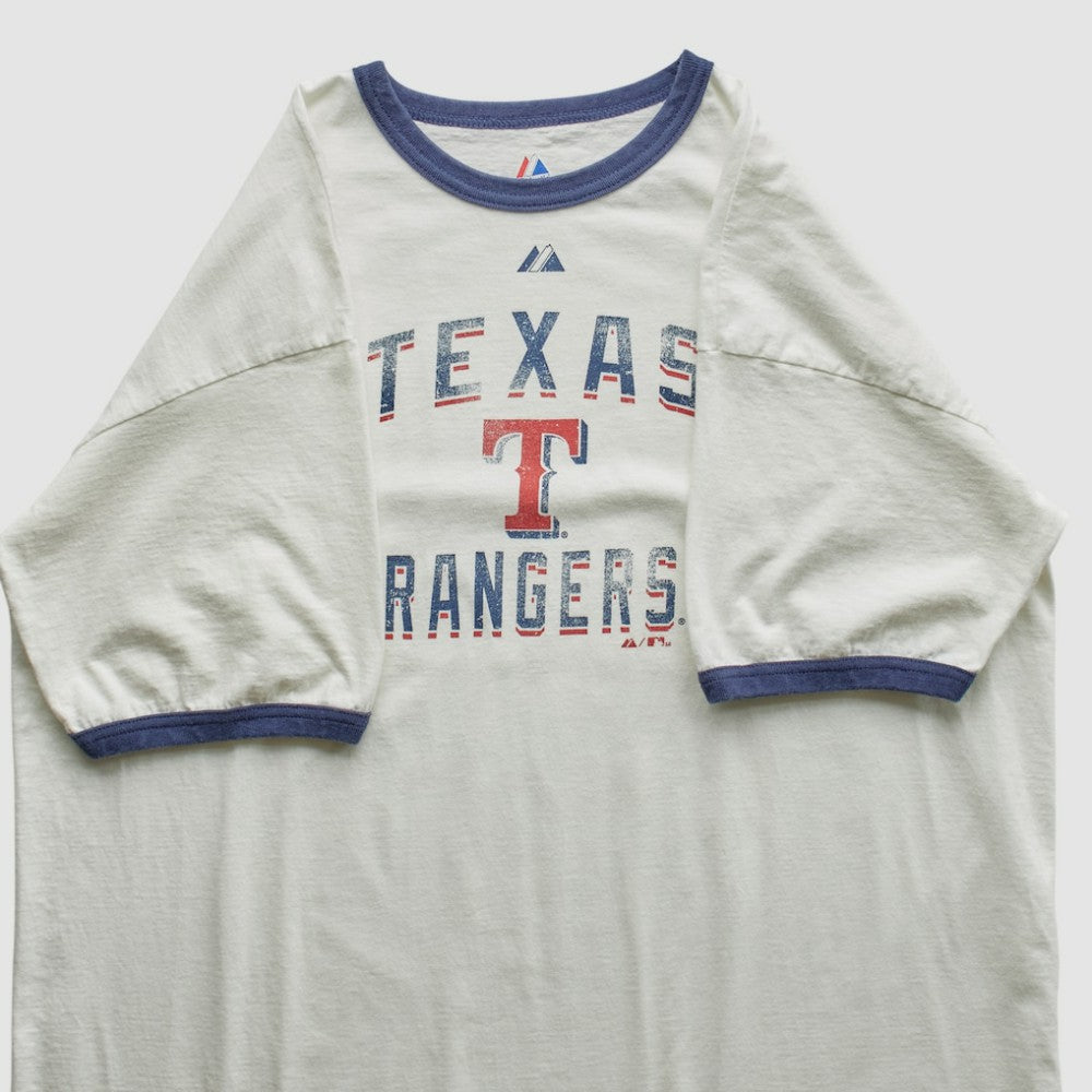 Texas Rangers Majestic 2010 T-Shirt - White - 2XVintage - Fanatics Online