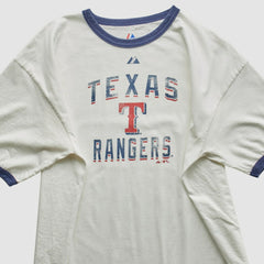 Texas Rangers Majestic 2010 T-Shirt - White - 2XVintage - Fanatics Online
