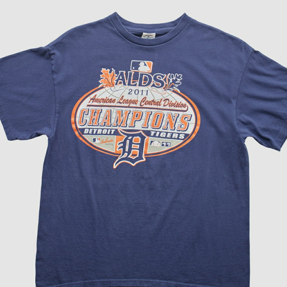 Detroit Tigers 2011 T-Shirt - Blue - Vintage - Fanatics on Sale