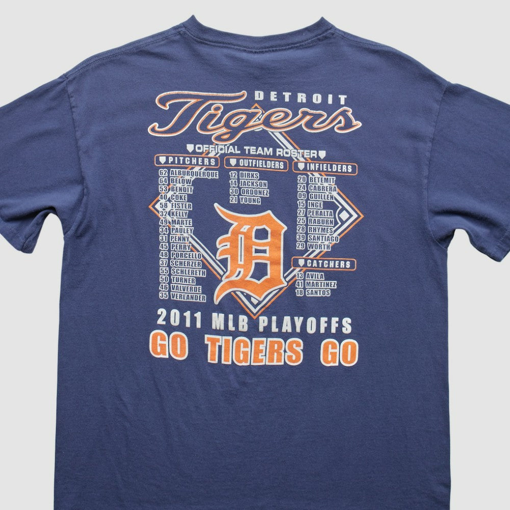 Detroit Tigers 2011 T-Shirt - Blue - Vintage - Fanatics on Sale