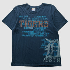 Detroit Tigers Majestic 2000s T-Shirt - Navy - Vintage - Fanatics Discount