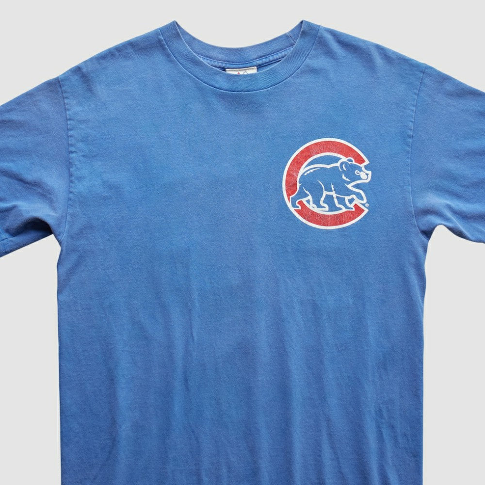Chicago Cubs Majestic 2010s T-Shirt - Blue - Vintage - Fanatics on Sale