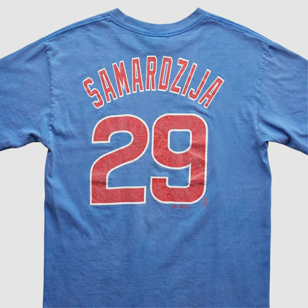 Chicago Cubs Majestic 2010s T-Shirt - Blue - Vintage - Fanatics on Sale
