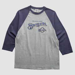 Milwaukee Brewers Lee Apparel 2007 T-Shirt - Heather Gray - Vintage - Fanatics Online