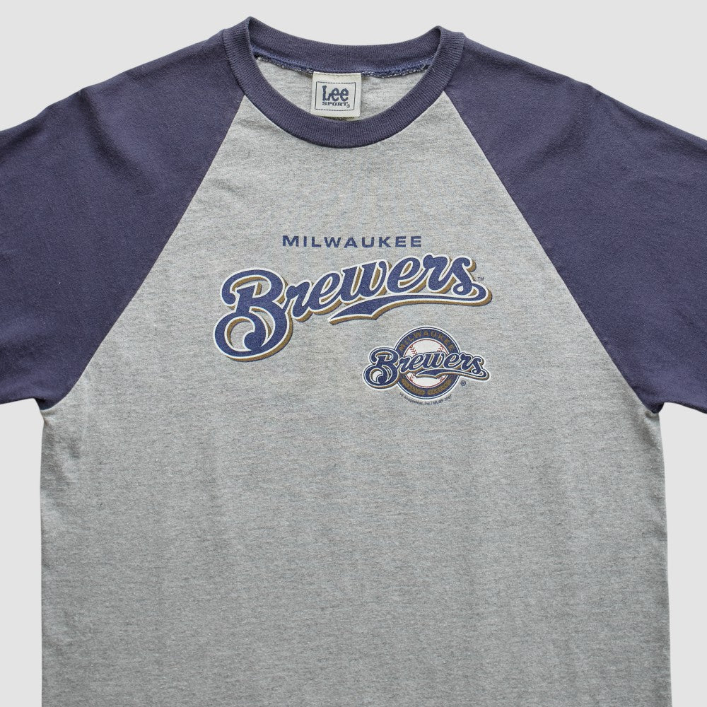 Milwaukee Brewers Lee Apparel 2007 T-Shirt - Heather Gray - Vintage - Fanatics Online