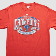 Philadelphia Phillies Majestic 2009 T-Shirt - Red - XVintage - Fanatics on Sale