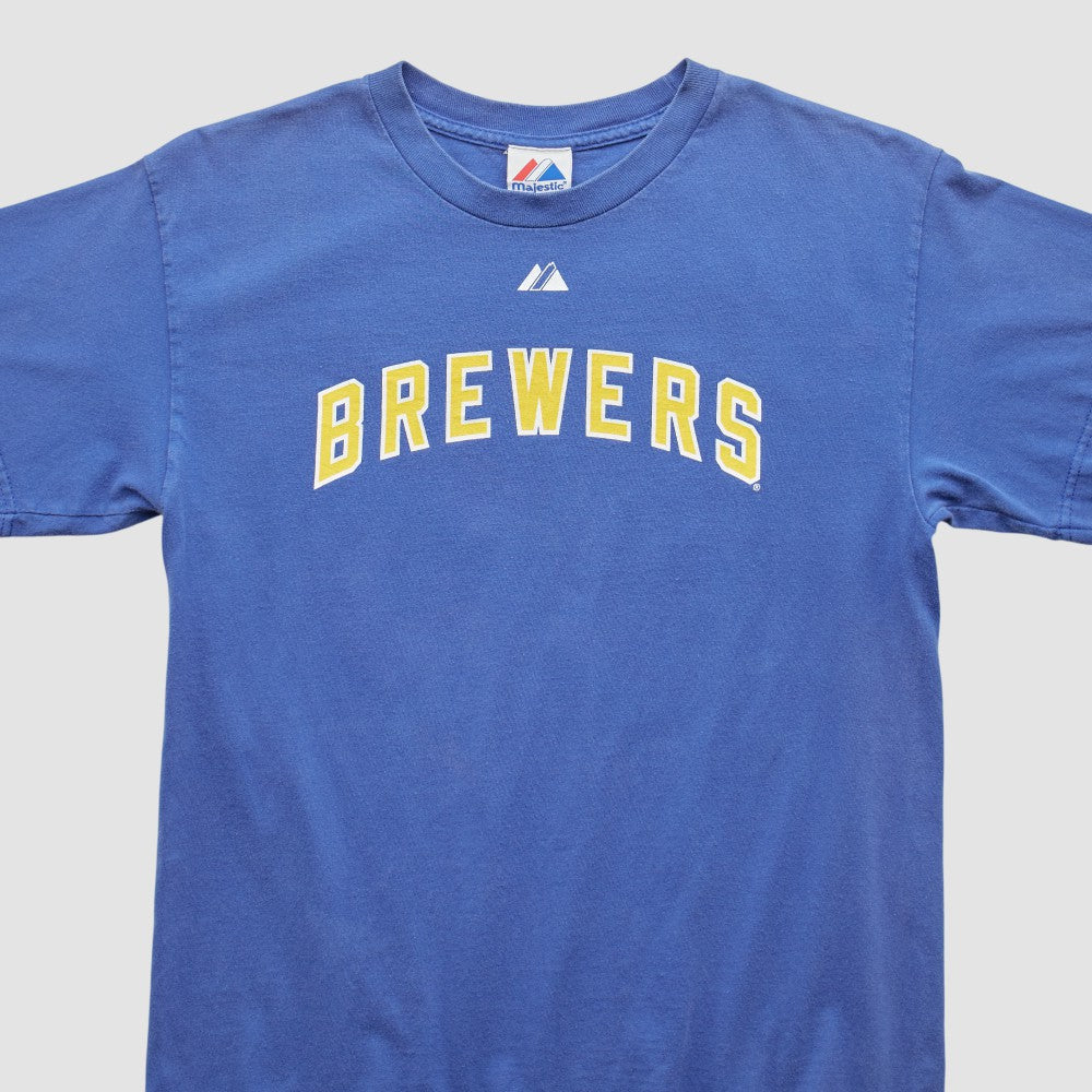 Milwaukee Brewers Majestic 2000s T-Shirt - Blue - XVintage - Fanatics Online