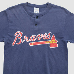 Atlanta Braves Majestic 90s T-Shirt - Navy - Vintage - Fanatics Online