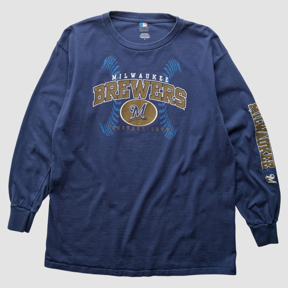 Milwaukee Brewers 2000s T-Shirt - Blue - Vintage - Fanatics Sale