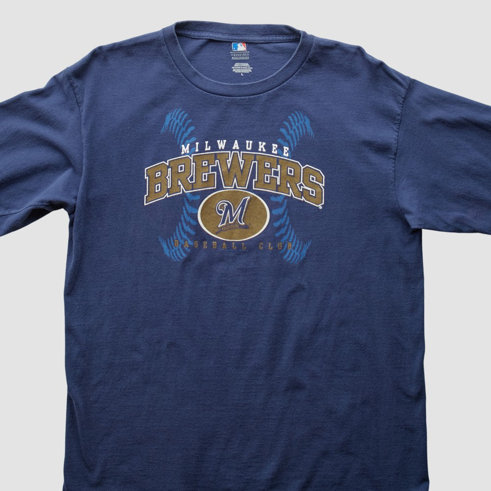 Milwaukee Brewers 2000s T-Shirt - Blue - Vintage - Fanatics Sale