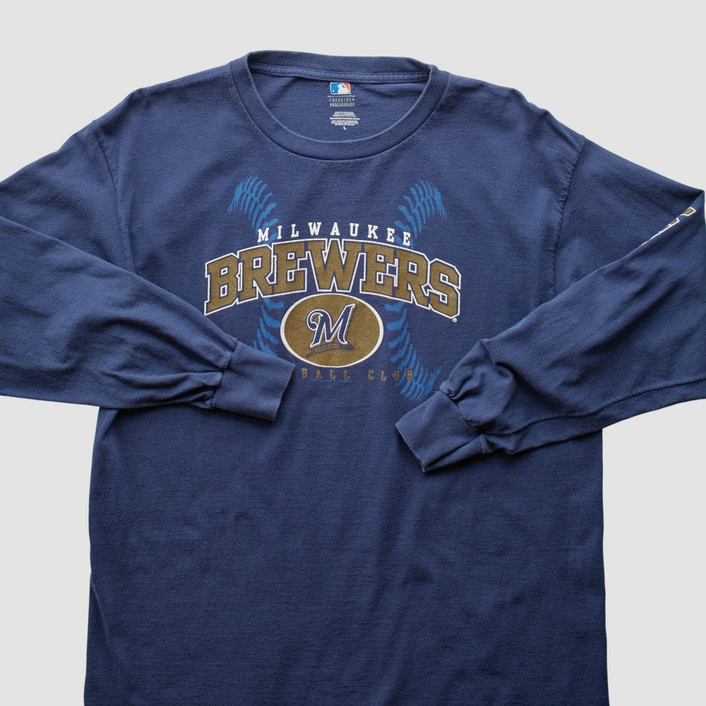 Milwaukee Brewers 2000s T-Shirt - Blue - Vintage - Fanatics Sale