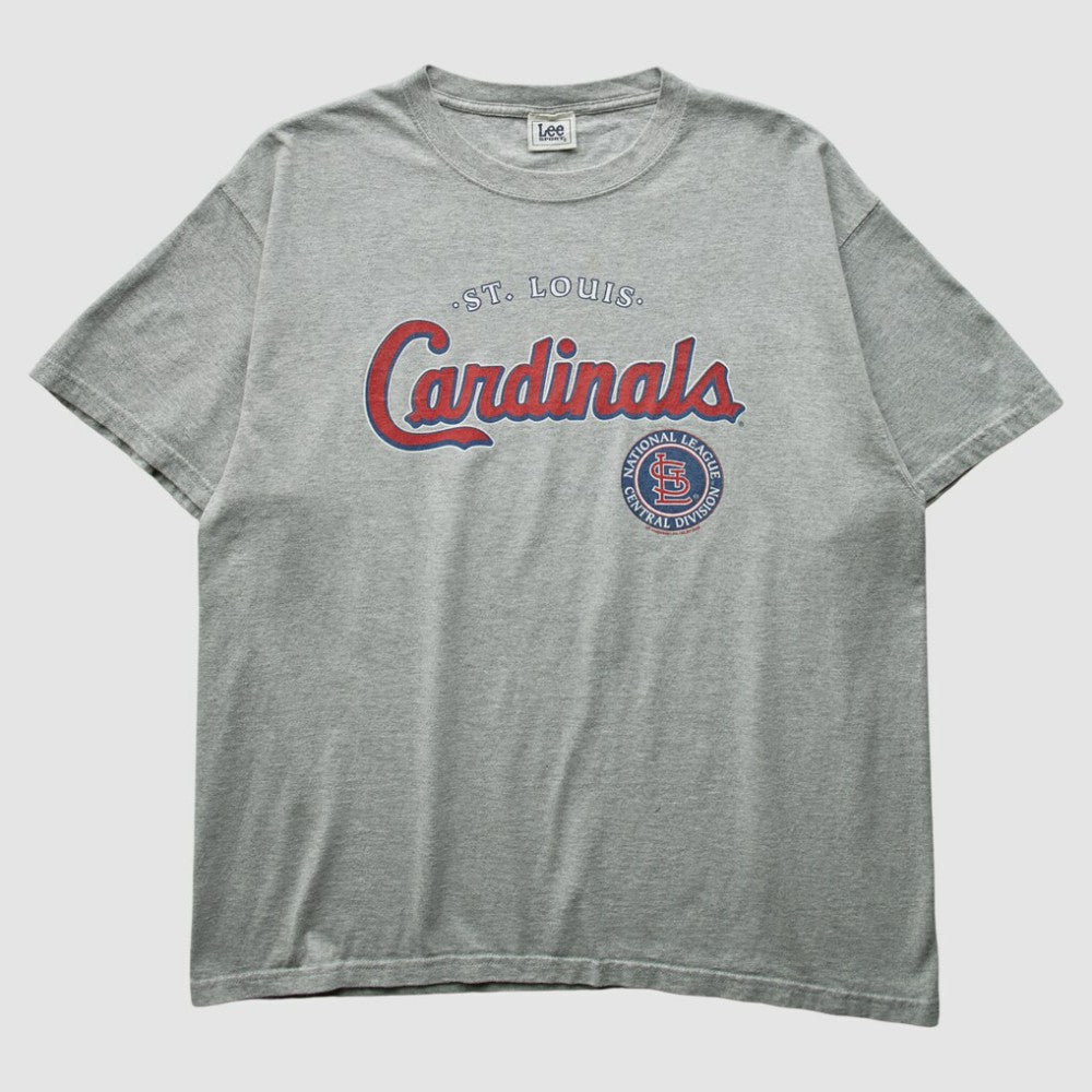 St. Louis Cardinals Lee Apparel 2000s T-Shirt - Heather Gray - XVintage - Fanatics Online