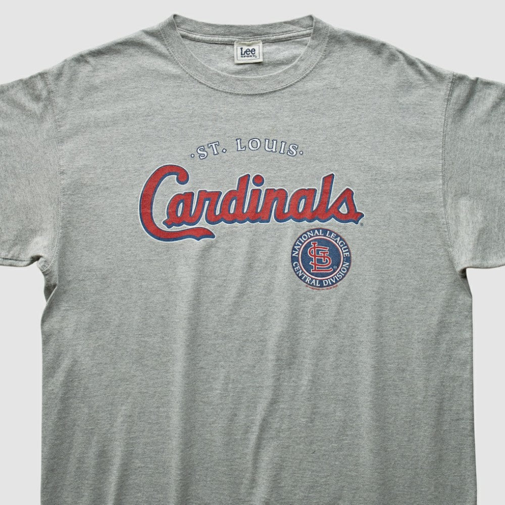 St. Louis Cardinals Lee Apparel 2000s T-Shirt - Heather Gray - XVintage - Fanatics Online