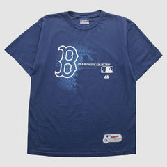 Boston Red Sox Majestic 2000s T-Shirt - Navy - Vintage - Fanatics Online