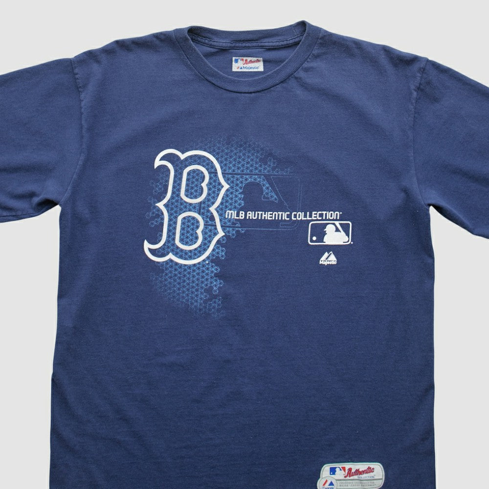 Boston Red Sox Majestic 2000s T-Shirt - Navy - Vintage - Fanatics Online