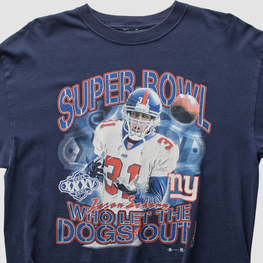 Fanatics New York Giants 2001 T-Shirt Navy Vintage