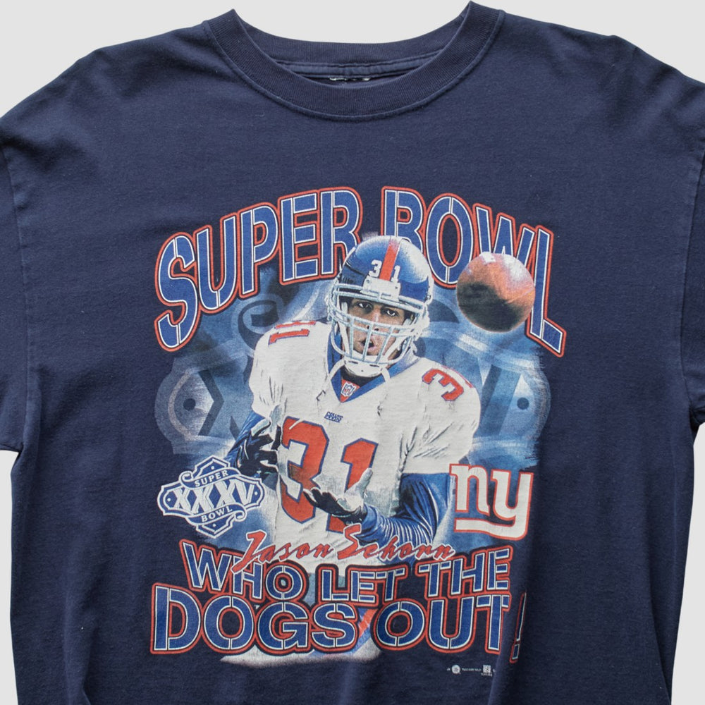 Fanatics New York Giants 2001 T-Shirt Navy Vintage