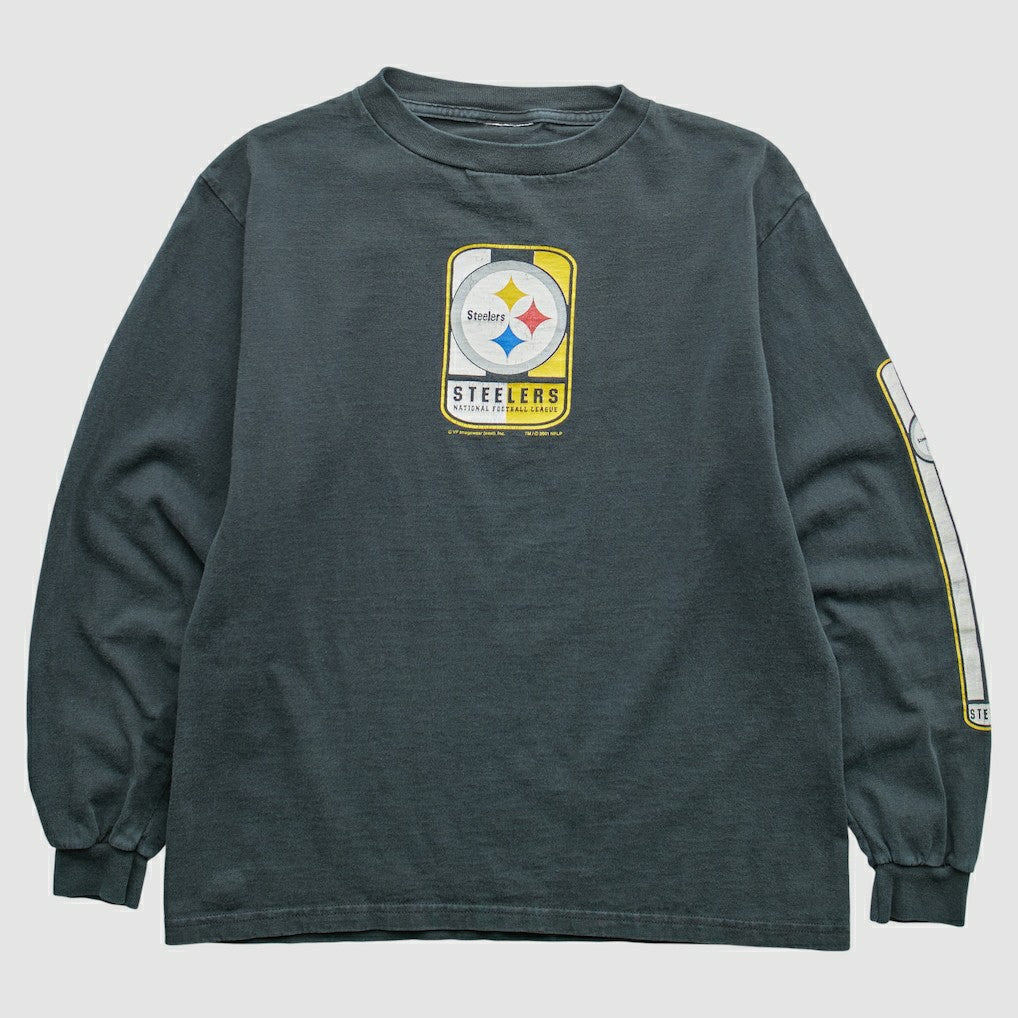 Fanatics Pittsburgh Steelers VF Imagewear 2001 Pullover Sweatshirt Gray Vintage