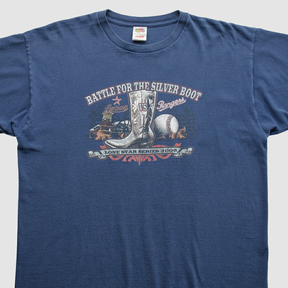 Texas Rangers 2008 T-Shirt - Blue - Vintage - Fanatics Discount