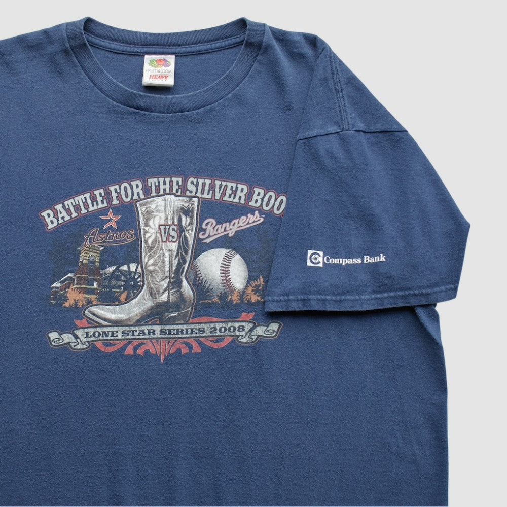 Texas Rangers 2008 T-Shirt - Blue - Vintage - Fanatics Discount