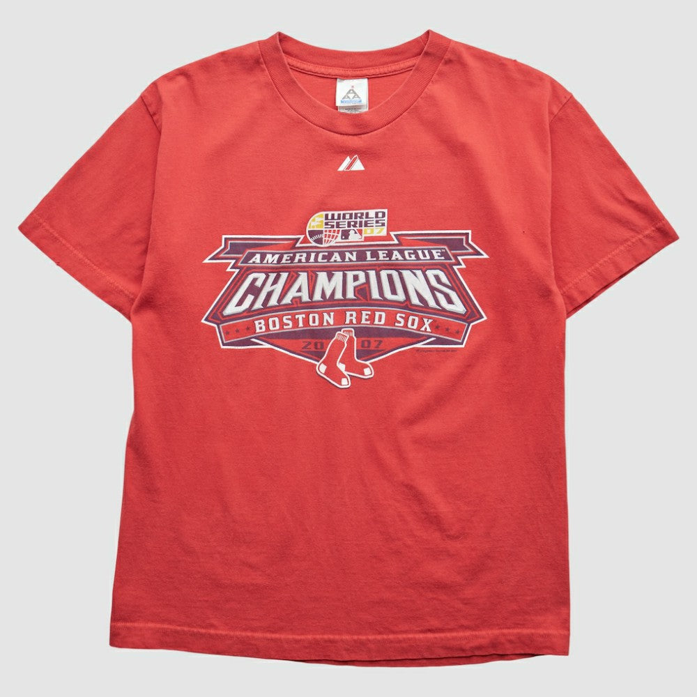 Boston Red Sox Majestic 2007 T-Shirt - Red - XVintage - Fanatics Sale