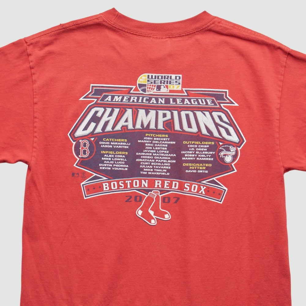 Boston Red Sox Majestic 2007 T-Shirt - Red - XVintage - Fanatics Sale