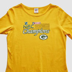 Fanatics Green Bay Packers 2007 T-Shirt Yellow Vintage