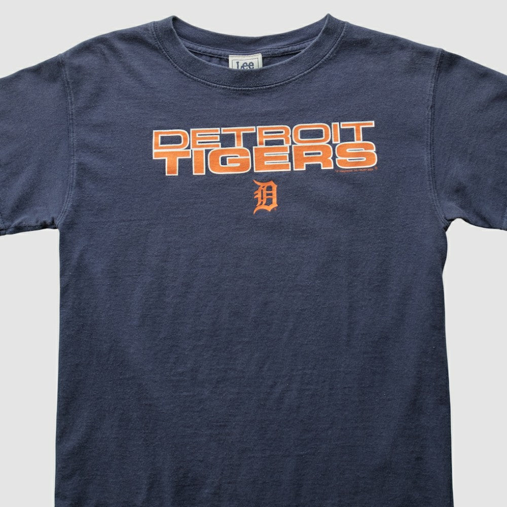 Detroit Tigers Lee Apparel 2000s T-Shirt - Navy - Vintage - Fanatics Discount