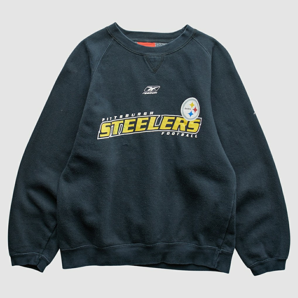 Fanatics Pittsburgh Steelers Reebok 2000s Pullover Sweatshirt Black Vintage
