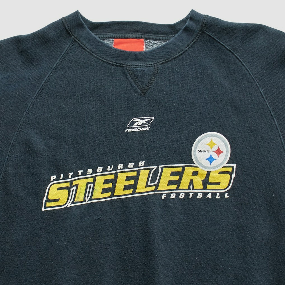 Fanatics Pittsburgh Steelers Reebok 2000s Pullover Sweatshirt Black Vintage
