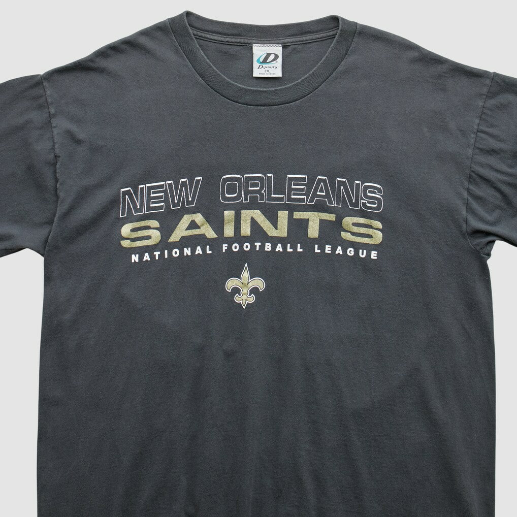 Fanatics New Orleans Saints Dynasty 2000s T-Shirt Black Vintage