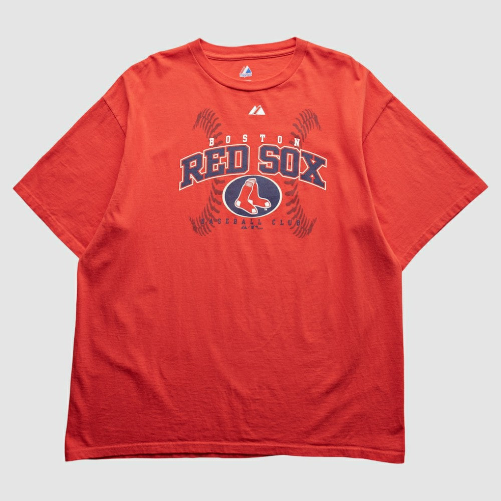 Boston Red Sox Majestic 2009 T-Shirt - Red - Vintage - Fanatics Discount