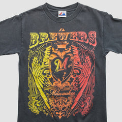 Milwaukee Brewers Majestic 2000s T-Shirt - Black - Vintage - Fanatics Lifestyle