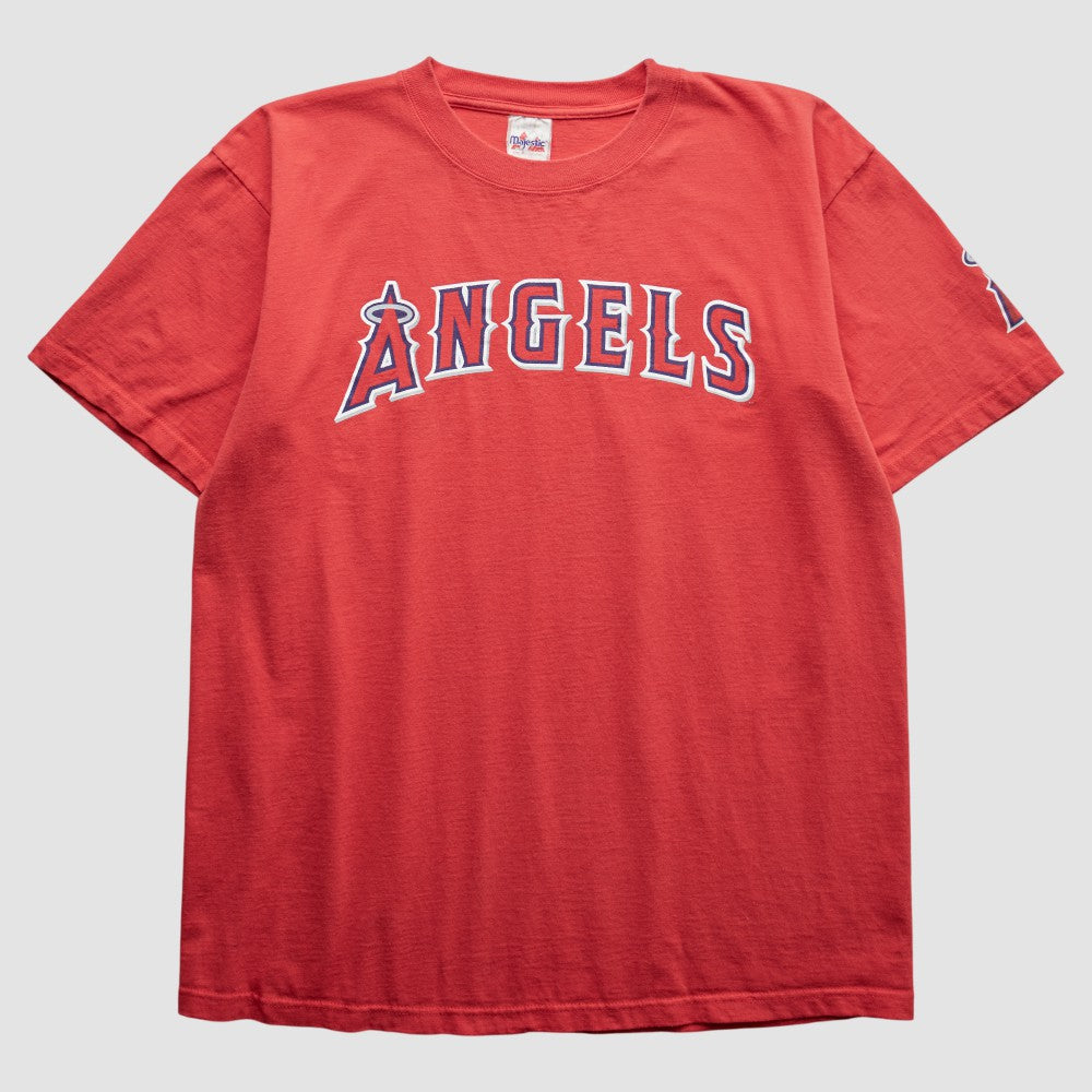 Los Angeles Angels Majestic 2000s T-Shirt - Red - Vintage - Fanatics on Sale
