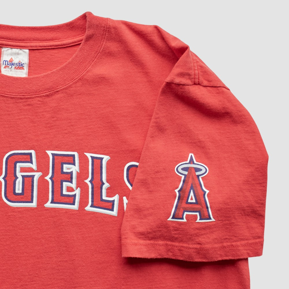 Los Angeles Angels Majestic 2000s T-Shirt - Red - Vintage - Fanatics on Sale