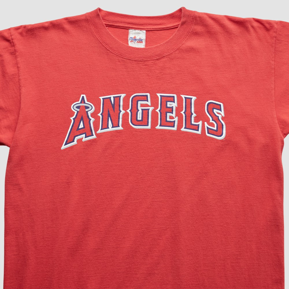 Los Angeles Angels Majestic 2000s T-Shirt - Red - Vintage - Fanatics on Sale