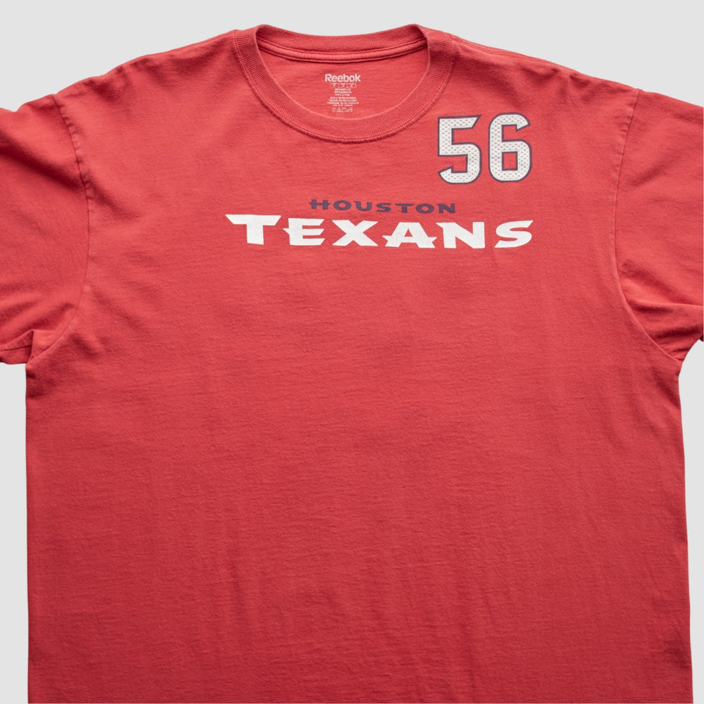 Fanatics Houston Texans Reebok 2000s T-Shirt Red Vintage