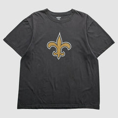 Fanatics New Orleans Saints Reebok 2000s T-Shirt Black Vintage