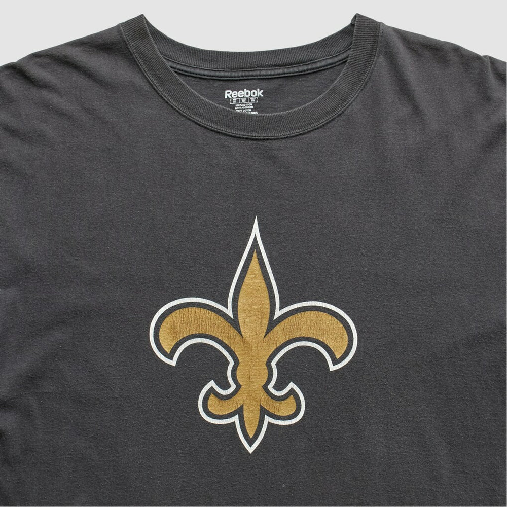 Fanatics New Orleans Saints Reebok 2000s T-Shirt Black Vintage