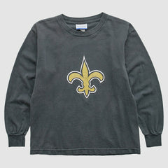 Fanatics New Orleans Saints Reebok 2000s Long Sleeve T-Shirt Black Vintage