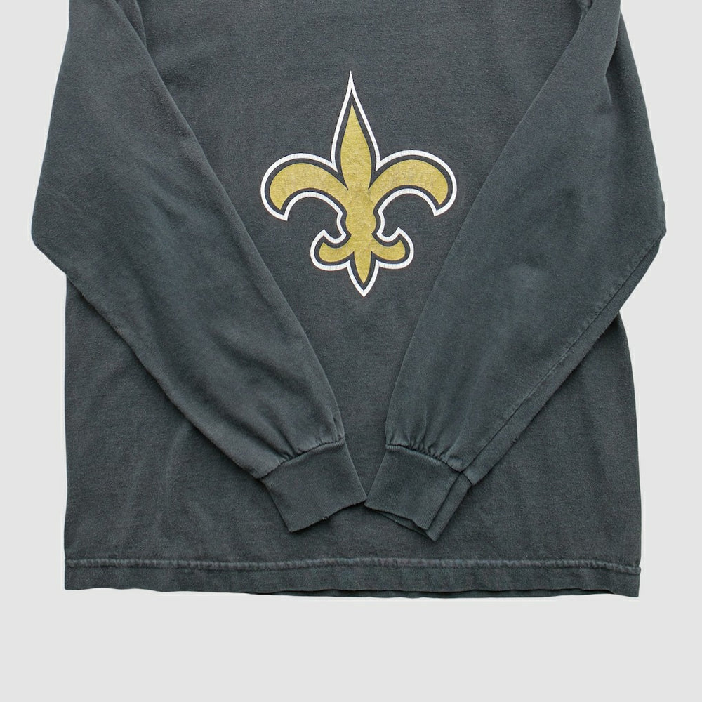 Fanatics New Orleans Saints Reebok 2000s Long Sleeve T-Shirt Black Vintage