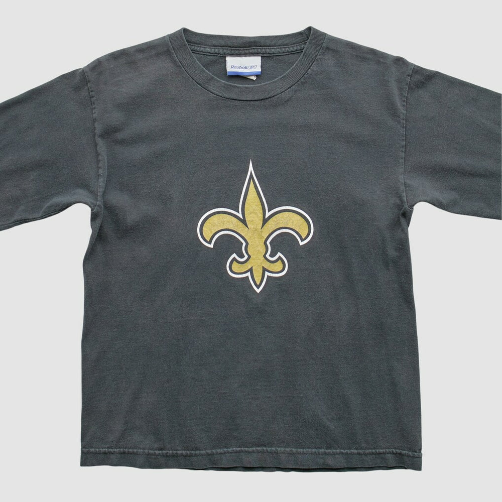 Fanatics New Orleans Saints Reebok 2000s Long Sleeve T-Shirt Black Vintage