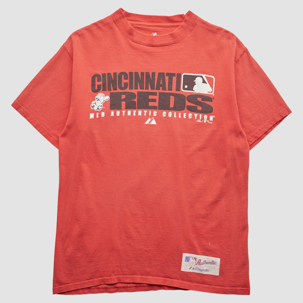 Cincinnati Reds Majestic 2008 T-Shirt - Red - Vintage - Fanatics on Sale