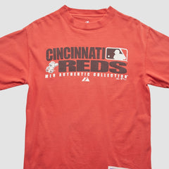 Cincinnati Reds Majestic 2008 T-Shirt - Red - Vintage - Fanatics on Sale