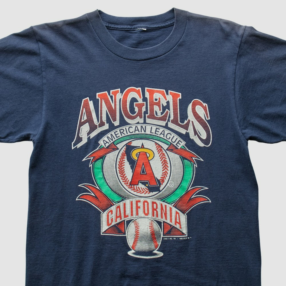 Los Angeles Angels Logo 7 1992 T-Shirt - Navy - Vintage - Fanatics Lifestyle
