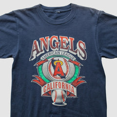 Los Angeles Angels Logo 7 1992 T-Shirt - Navy - Vintage - Fanatics Lifestyle