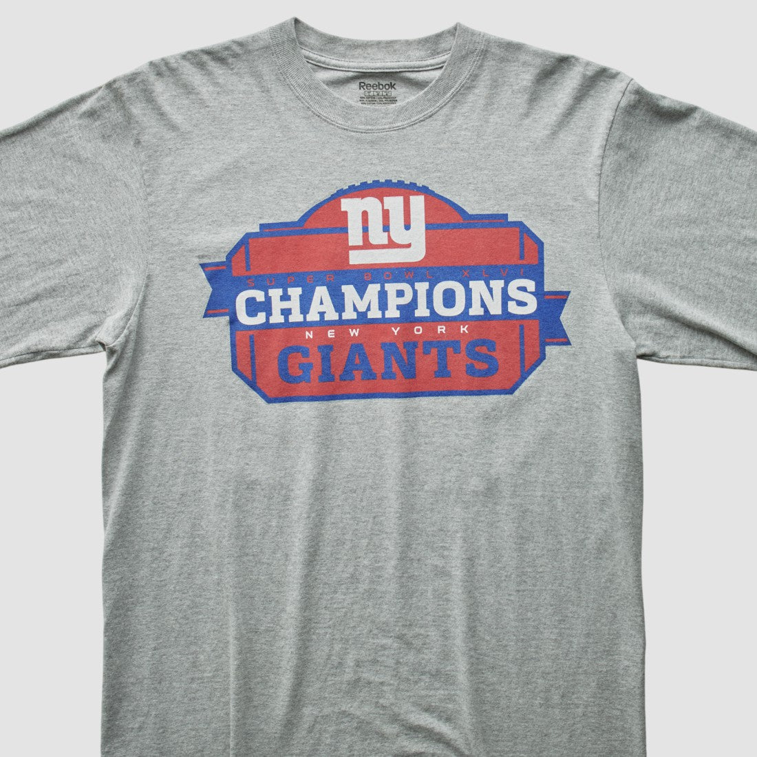 Fanatics New York Giants Reebok 2012 T-Shirt Gray Vintage