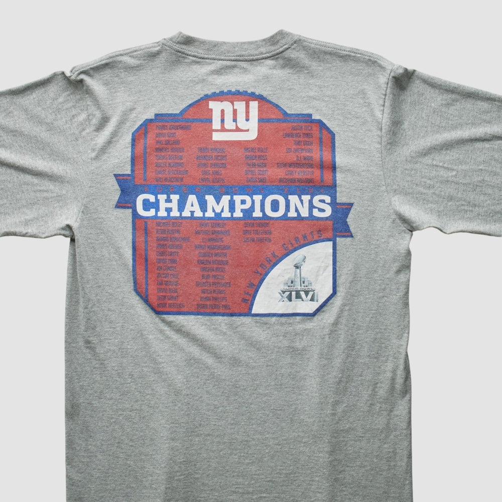 Fanatics New York Giants Reebok 2012 T-Shirt Gray Vintage