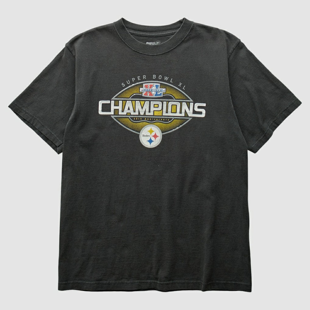 Fanatics Pittsburgh Steelers Reebok 2006 T-Shirt Black Vintage